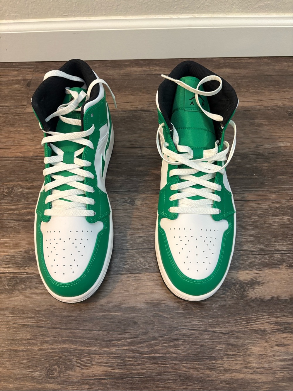 Size 13 - Air Jordan 1 Mid Lucky Green